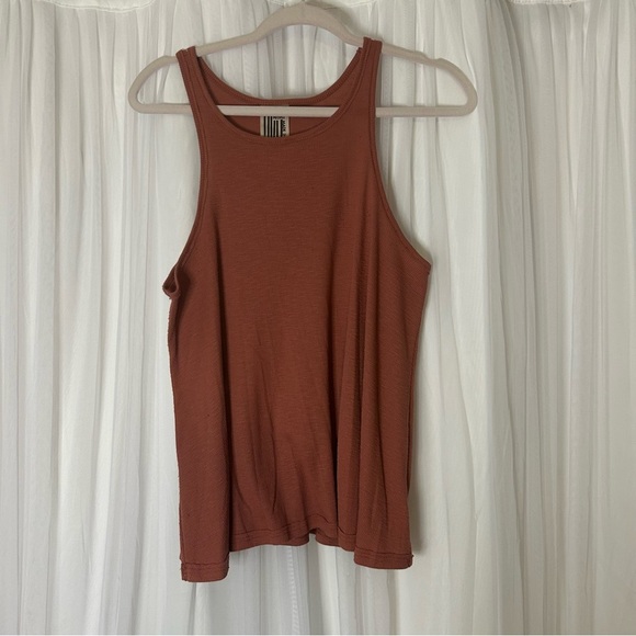 Free People Tops - Free People Rust Ribbed Tank Top